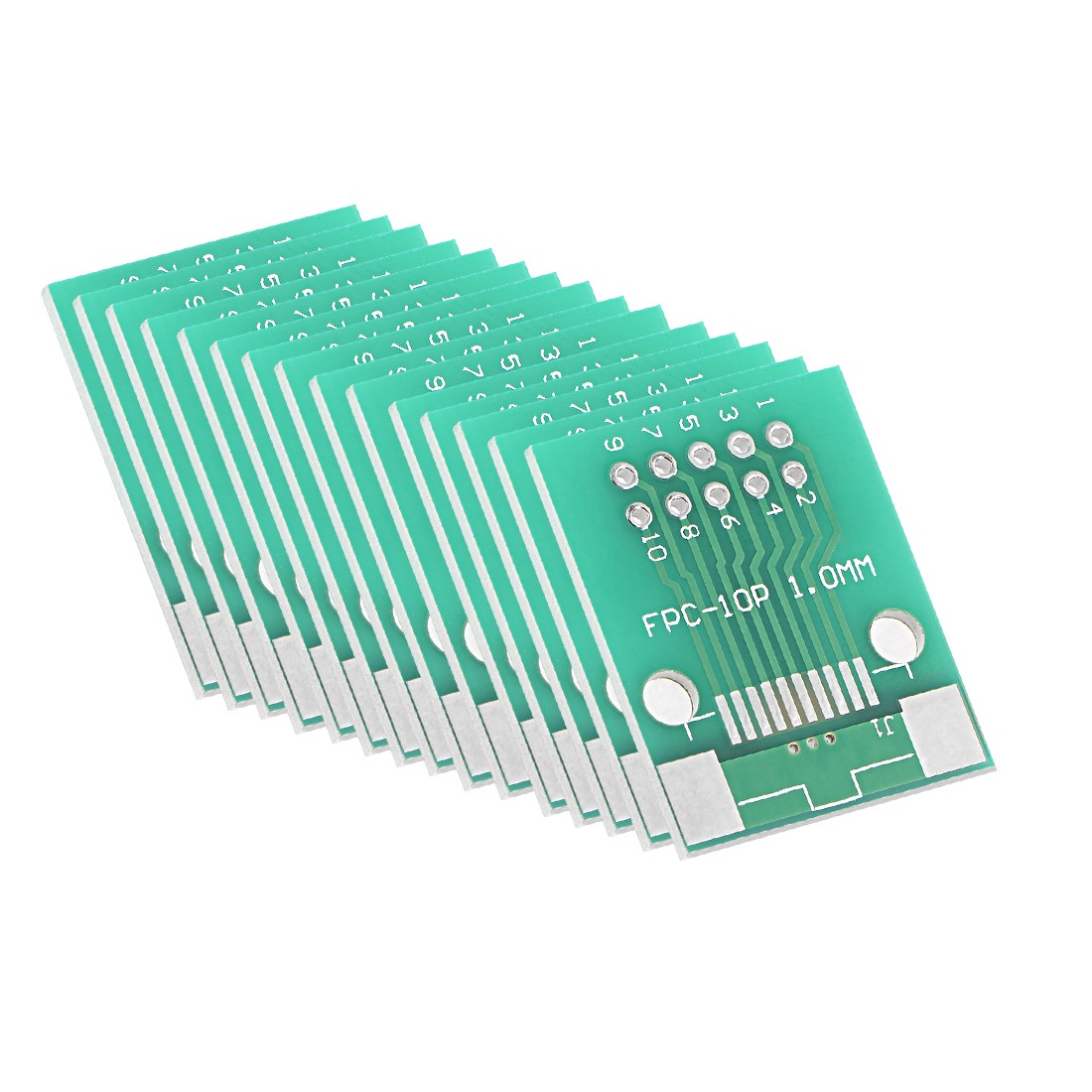 FPC 10P 0.5 / FPC 10P-1 to DIP Adapter PCB Board Surface Mounted Devices 15pcs