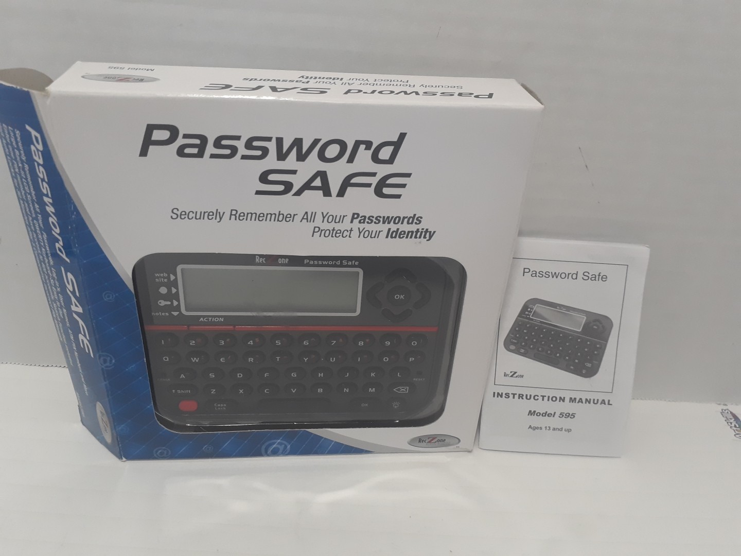PASSWORD Keeper SAFE VAULT Password Organizer RecZone Model 595 Open Box