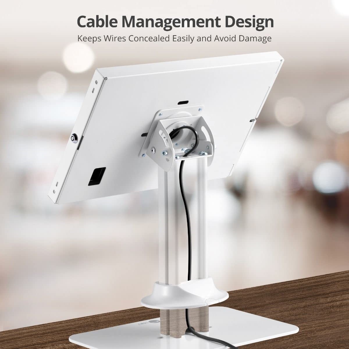 SIIG Lockable Countertop Kiosk Stand for iPad