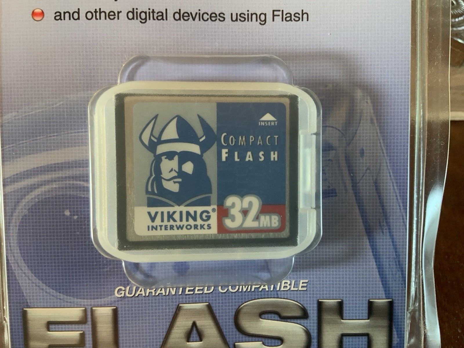 Viking Interworks COMPACT FLASH 32 MB Memory Card Sealed Package