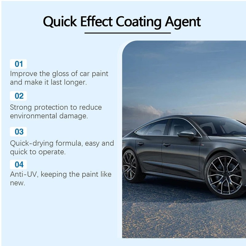 2PCS Advanced Car Quick-acting Coating Agent Spray, 2025 New Quick Effect Coa