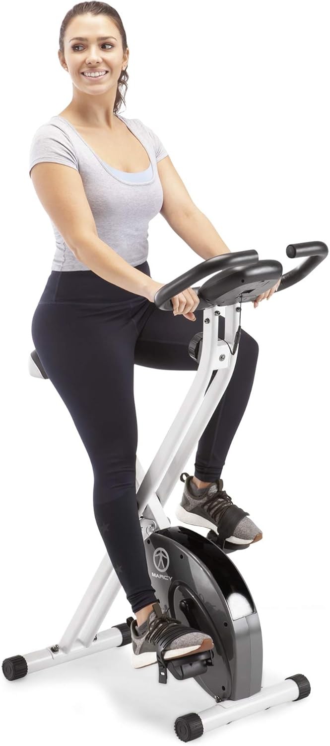 Marcy Foldable Upright Exercise Bike Cardio
