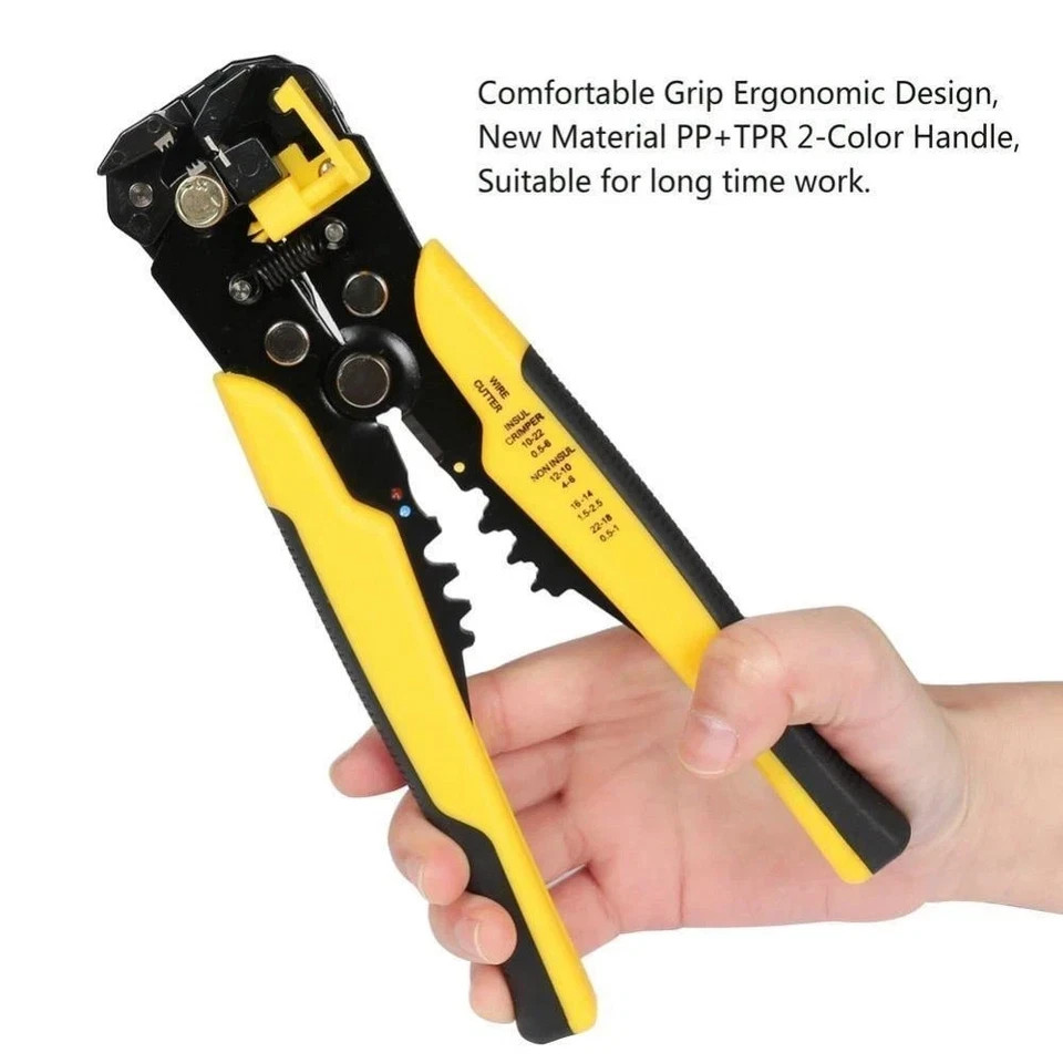 Wire Stripper Self Adjusting Insulation Cutter Crimper Cable Stripping Tools