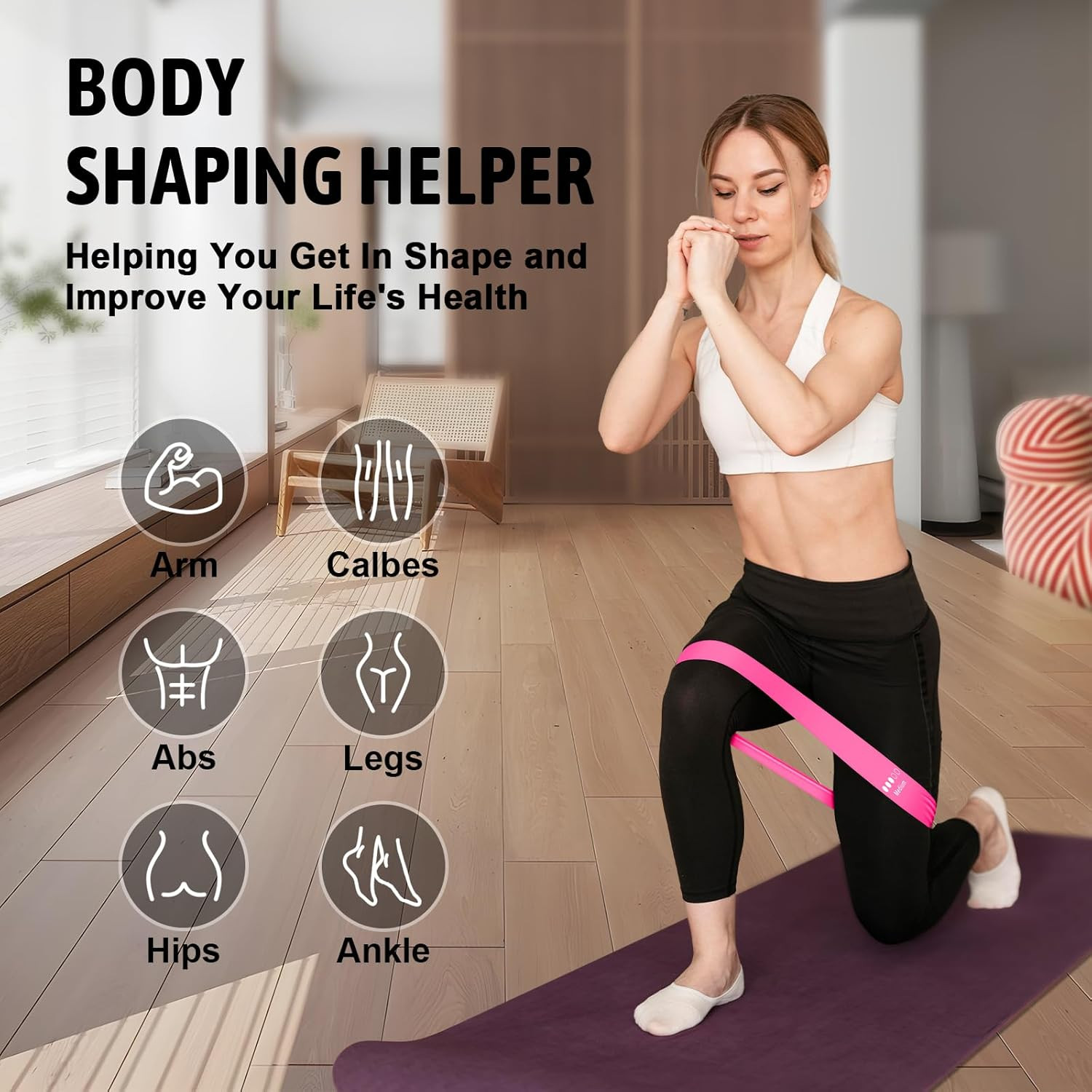 Resistance Bands for Working Out, Exercise Bands Resistance Bands Set with 5 Res