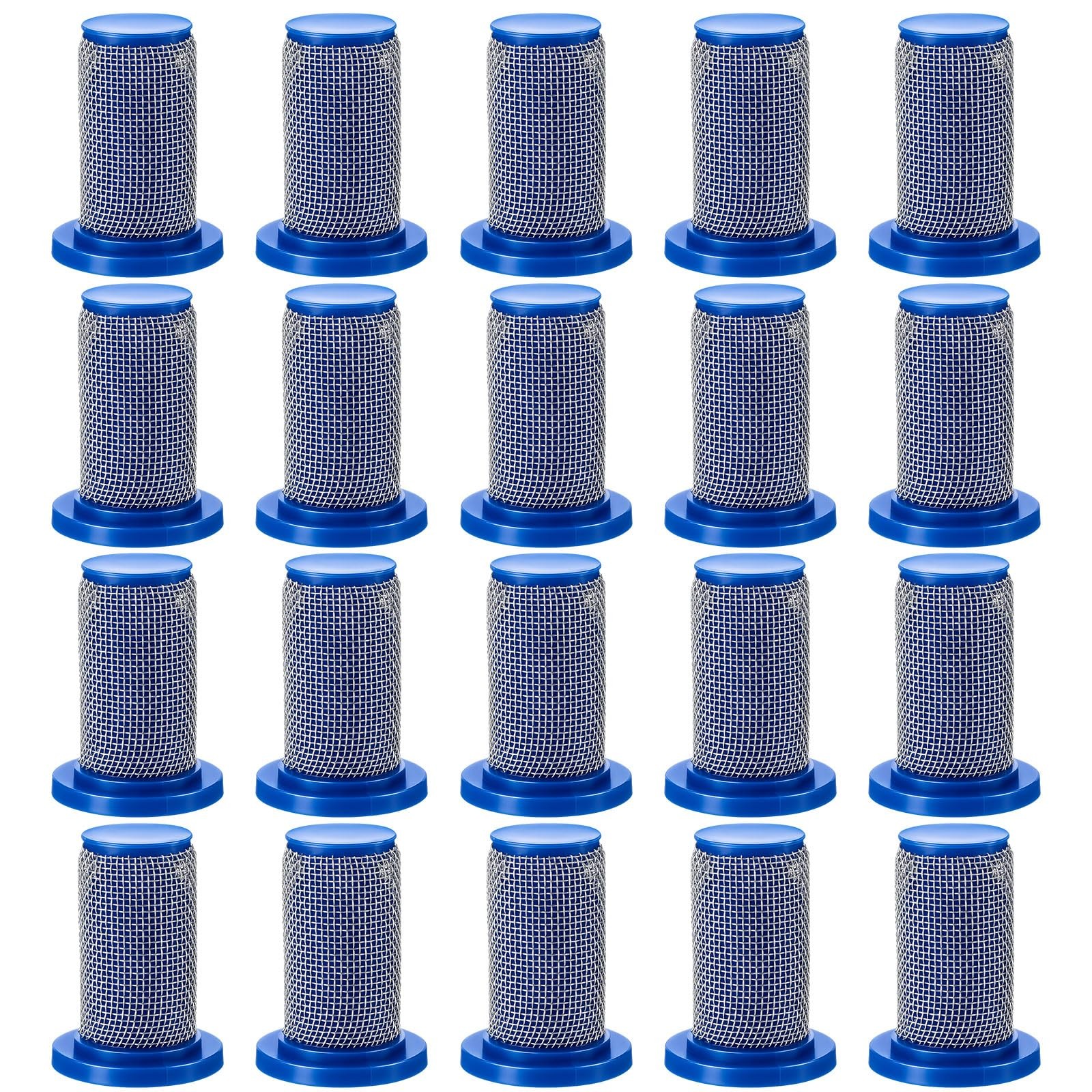 20 PCS 50 Mesh Strainer Poly Body Stainless Steel Mesh Drip Proof Check Valve
