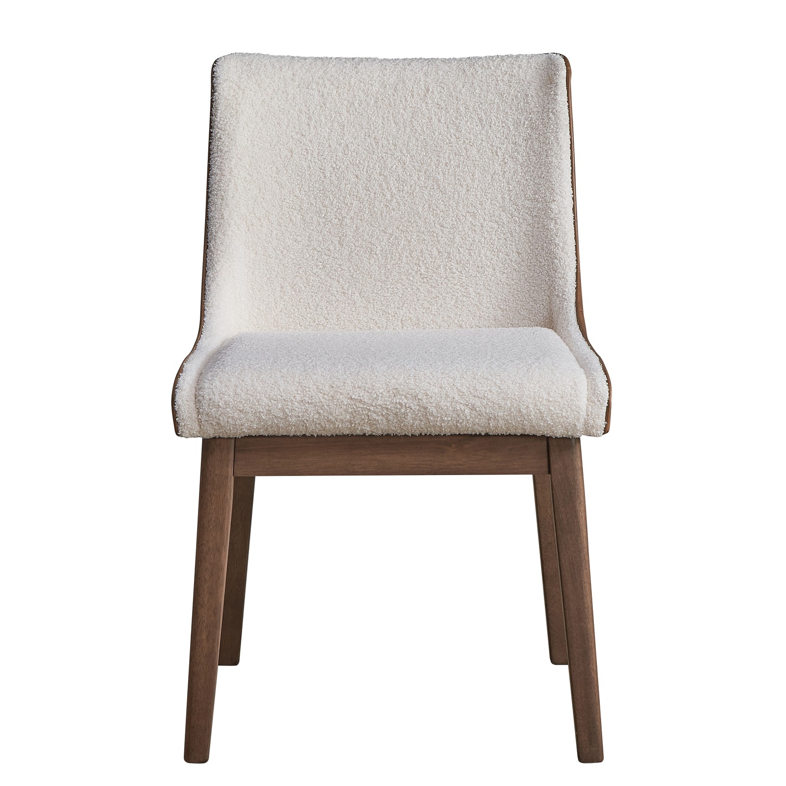 White and Brown Side Chair