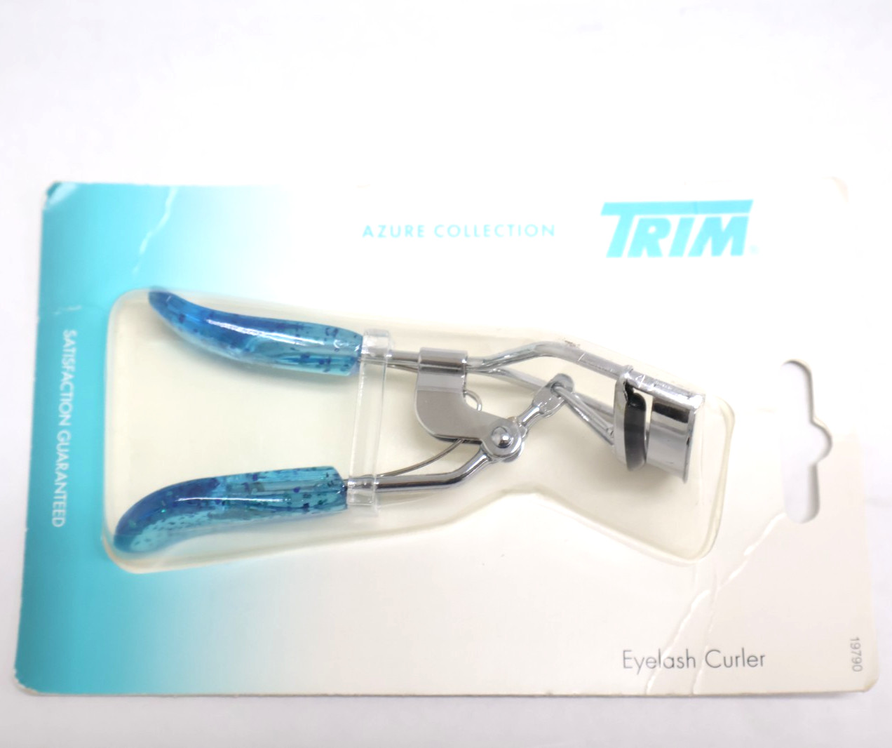 LOT of 2 New TRIM Azure Collection Eyelash Curler Blue Handle Rounded Pad