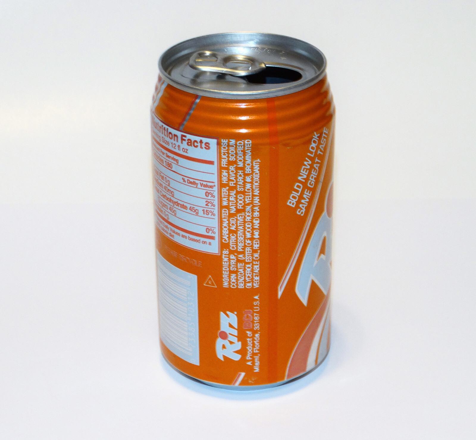 Ritz Soda Can Orange c1990s