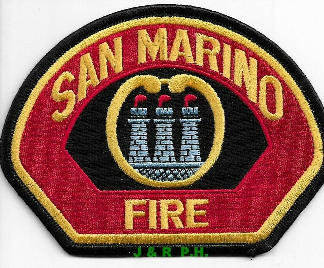 San Marino Fire, California  (5" x 3.75" size)  fire patch