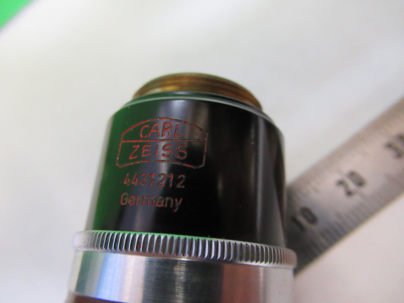 ZEISS OBJECTIVE POL 2.5X /160 POLARIZATION MICROSCOPE PART AS PICTURED X9-B-42