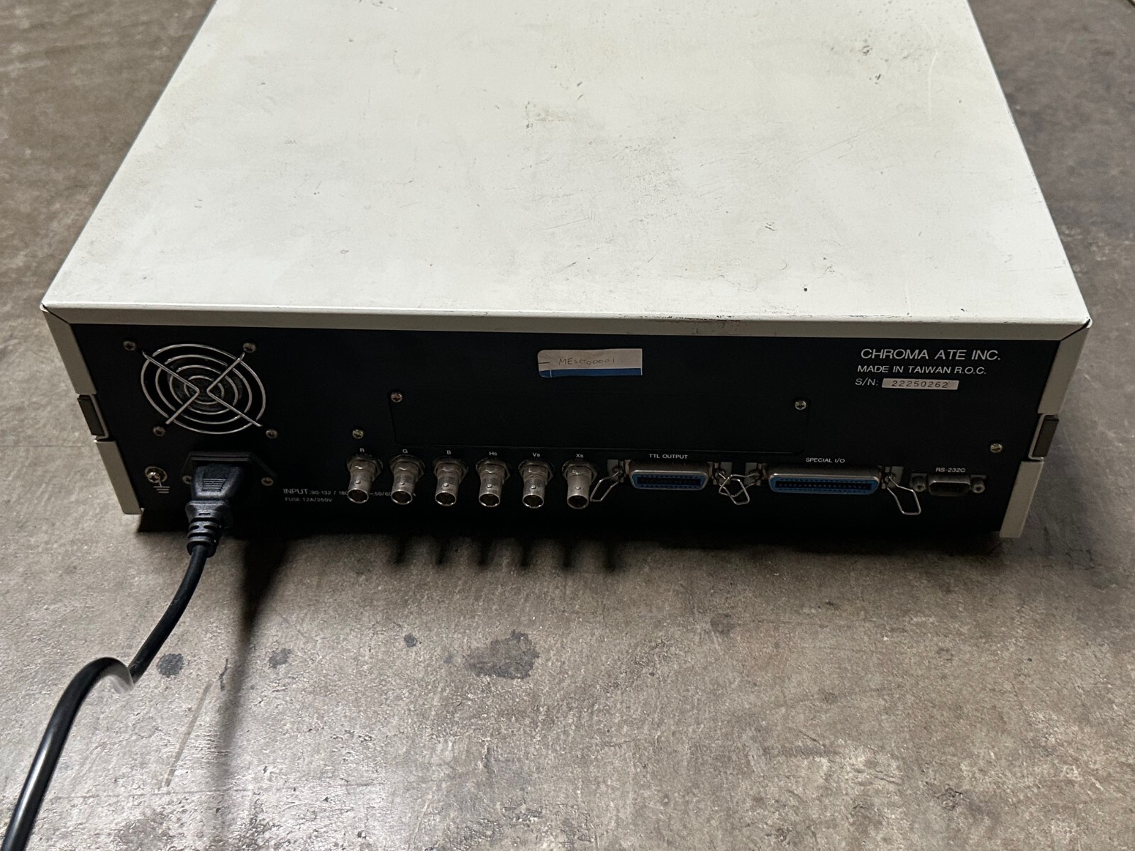 AS IS - Chroma 2225 Programmable Video Pattern Generator 250MHz **Untested**