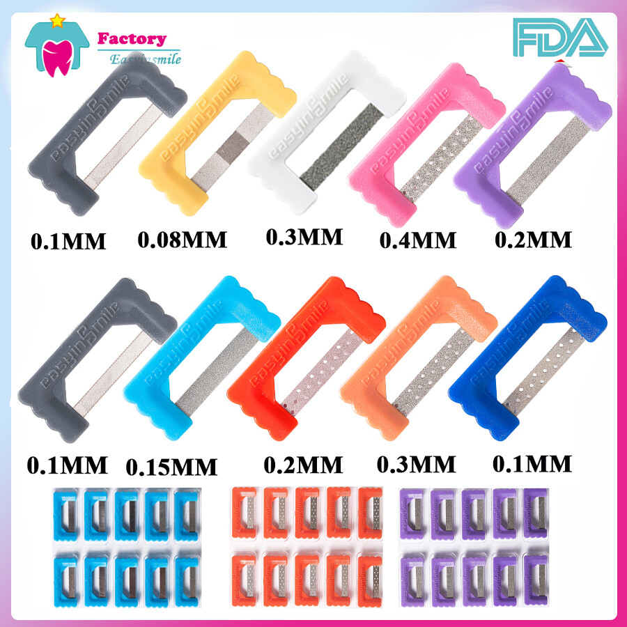 Dental IPR Interproximal Strips Serrated Quick Saw Orthodontic Polishing Strip