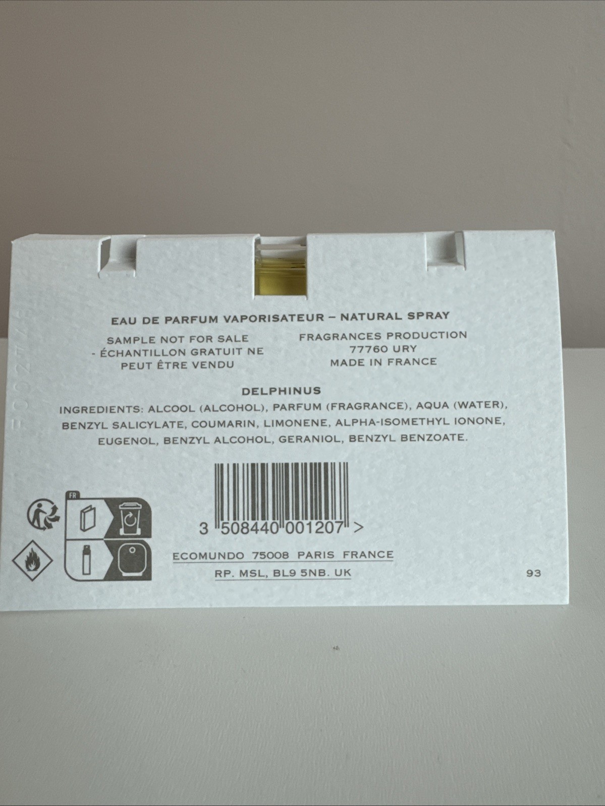Creed DELPHINUS Eau de PARFUM 0.06fl oz/1.7ml Vial Spray Sample Size