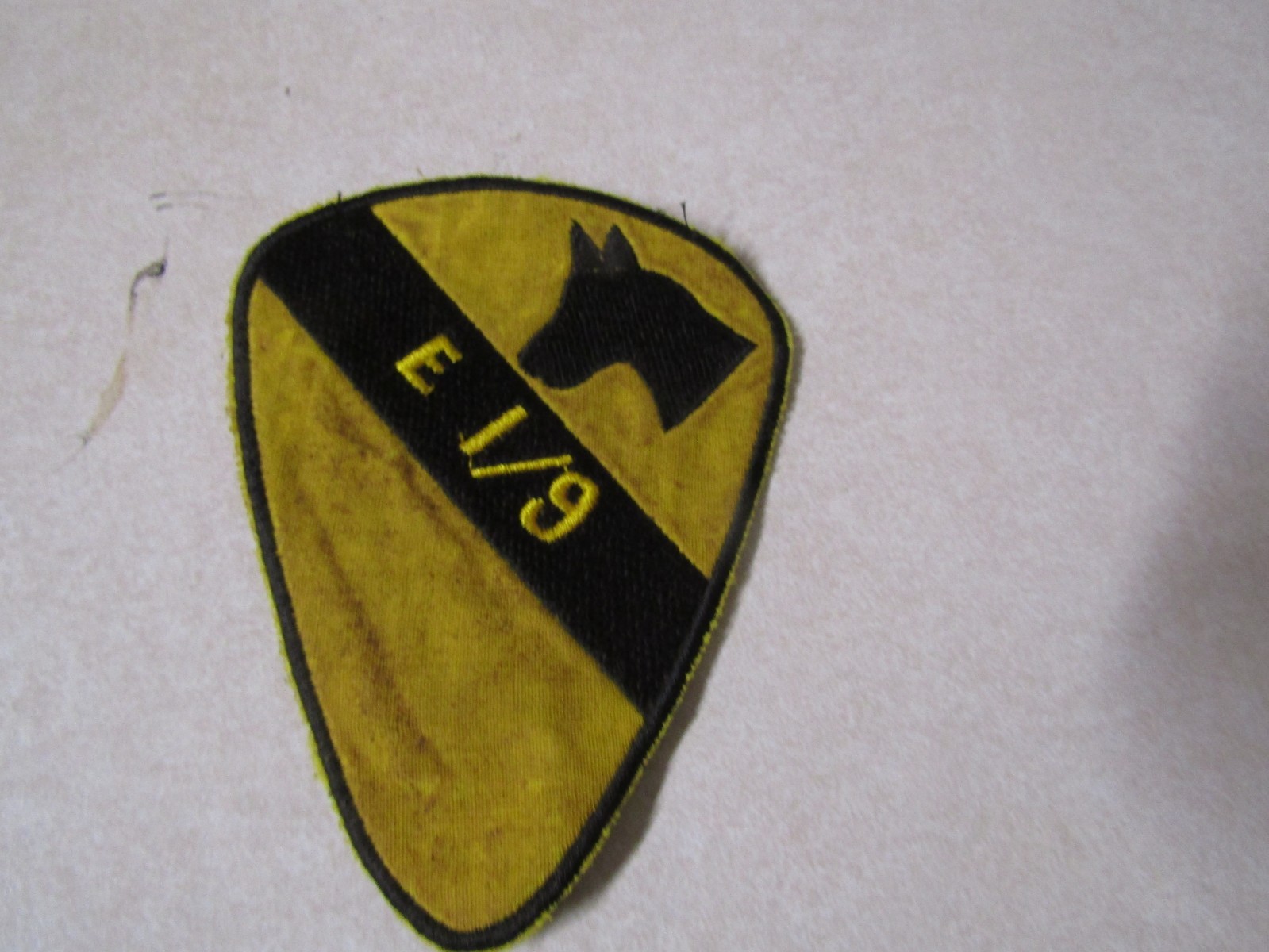 MILITARY PATCH OLD VIETNAM ERA ECHO COMPANY 1ST BATTALION 9TH US CAVALRY