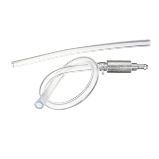 2 Pcs Silver Brake Bleeder Hose, Brake Fluid Bleeder Hose with One-Way Non