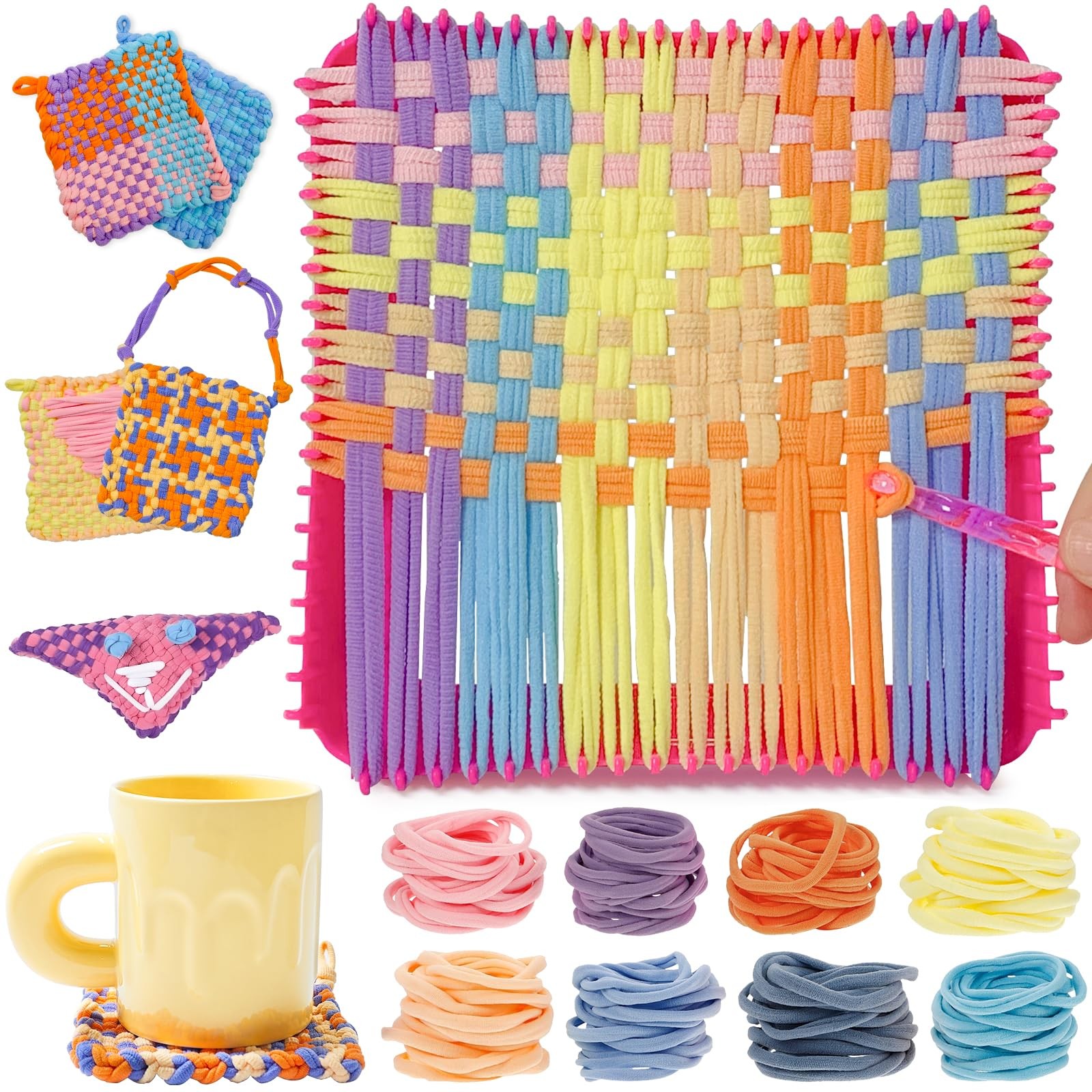 Weaving Loom Kit Toys for and Adults DIY Arts and Crafts for Girls Ages 5 6 7...