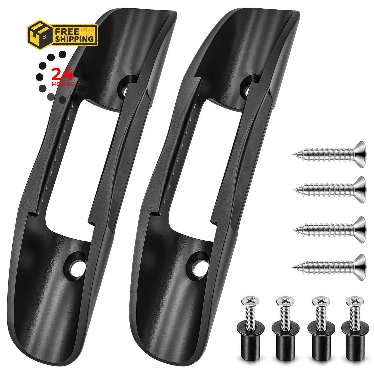 Housedeco Kayak Paddle Holder Clips(Including Medium, matte black