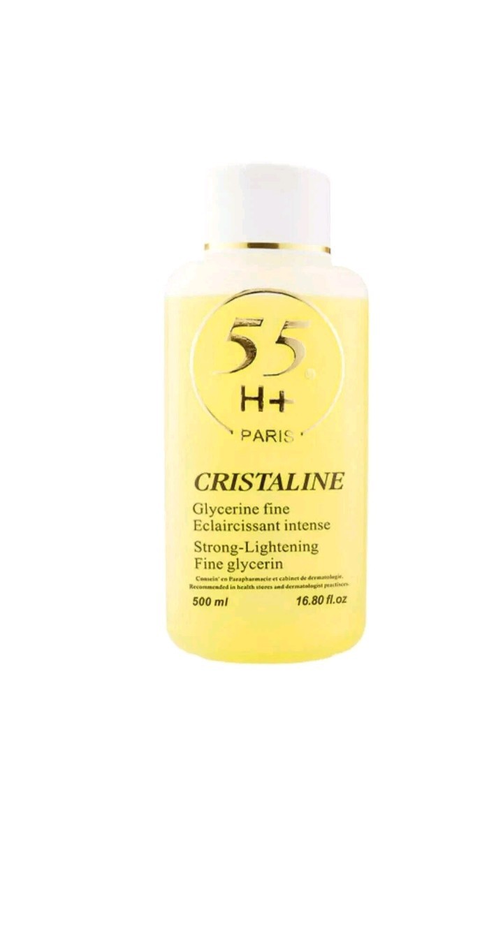 55H+ CHRISTALINE GLYCERIN 500ml + free soap