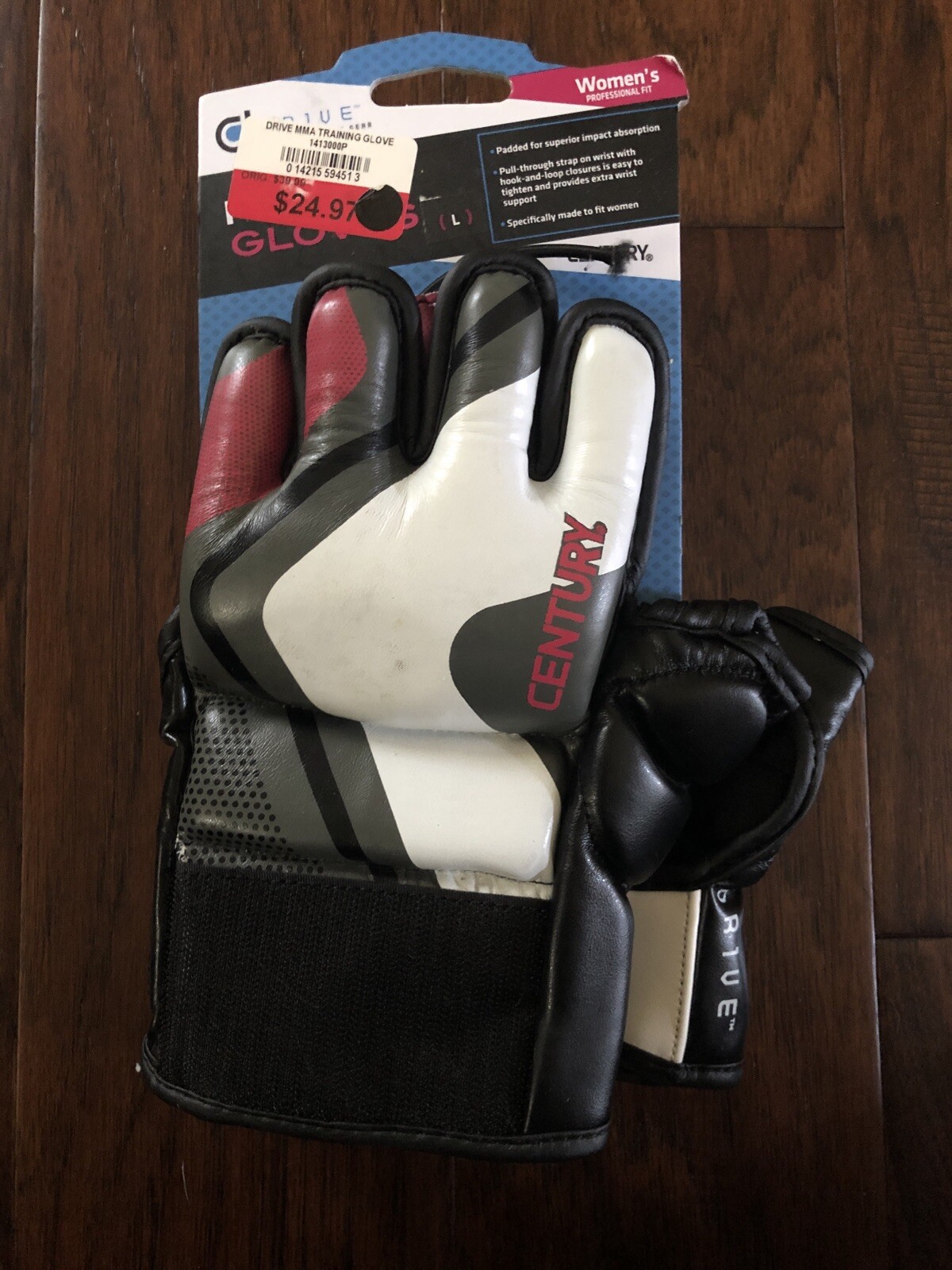 Century Drive Women's Expert Training Gear Professional Fight Gloves Size L MMA