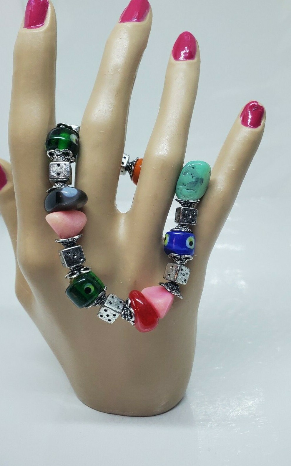 Colorful Multistone Stretch Bracelet