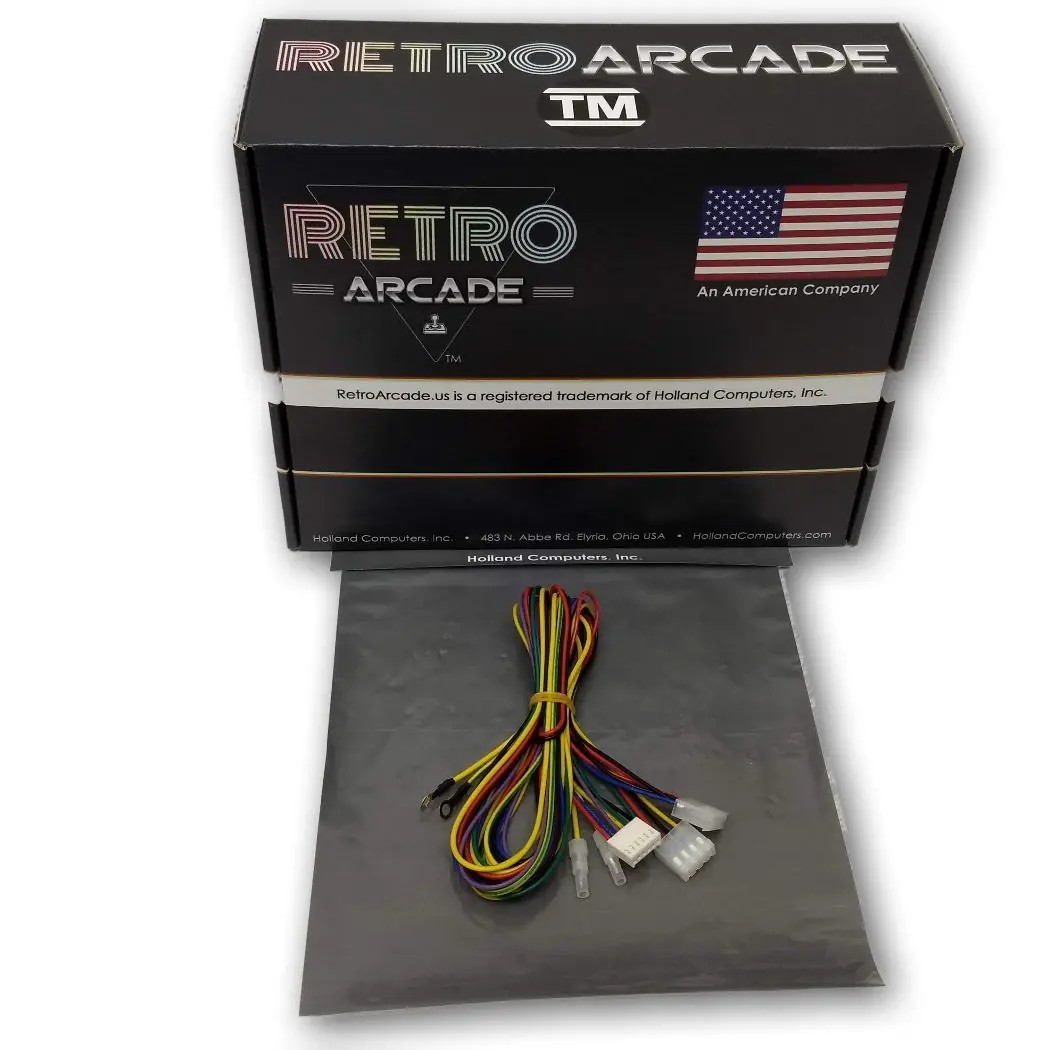 Jamma Track Ball replacement Wiring Harness for 3 Inch trackball 60-in-1 setup