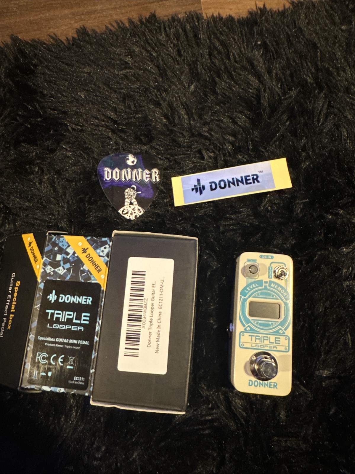 Donner Triple Looper Digital Looper Pedal for Electric/Bass Guitar EC1211