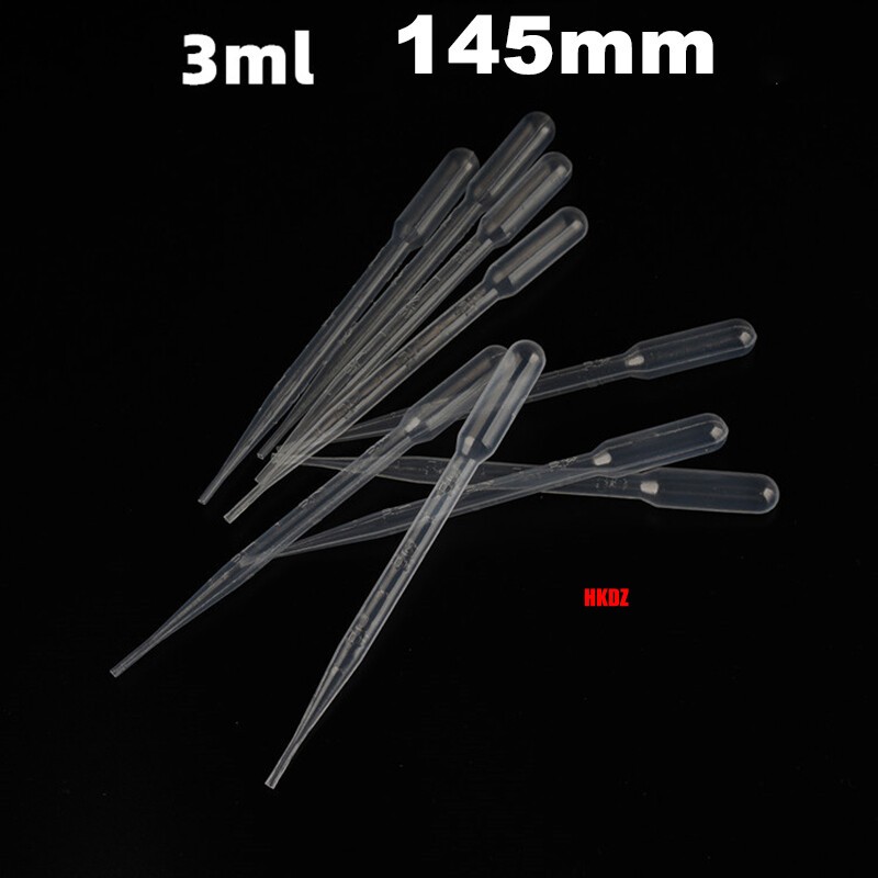 1ml/3ml/5ml Clear Plastic Pasteur Pipettes Dropper Liquid Transfer Lab Eye Straw