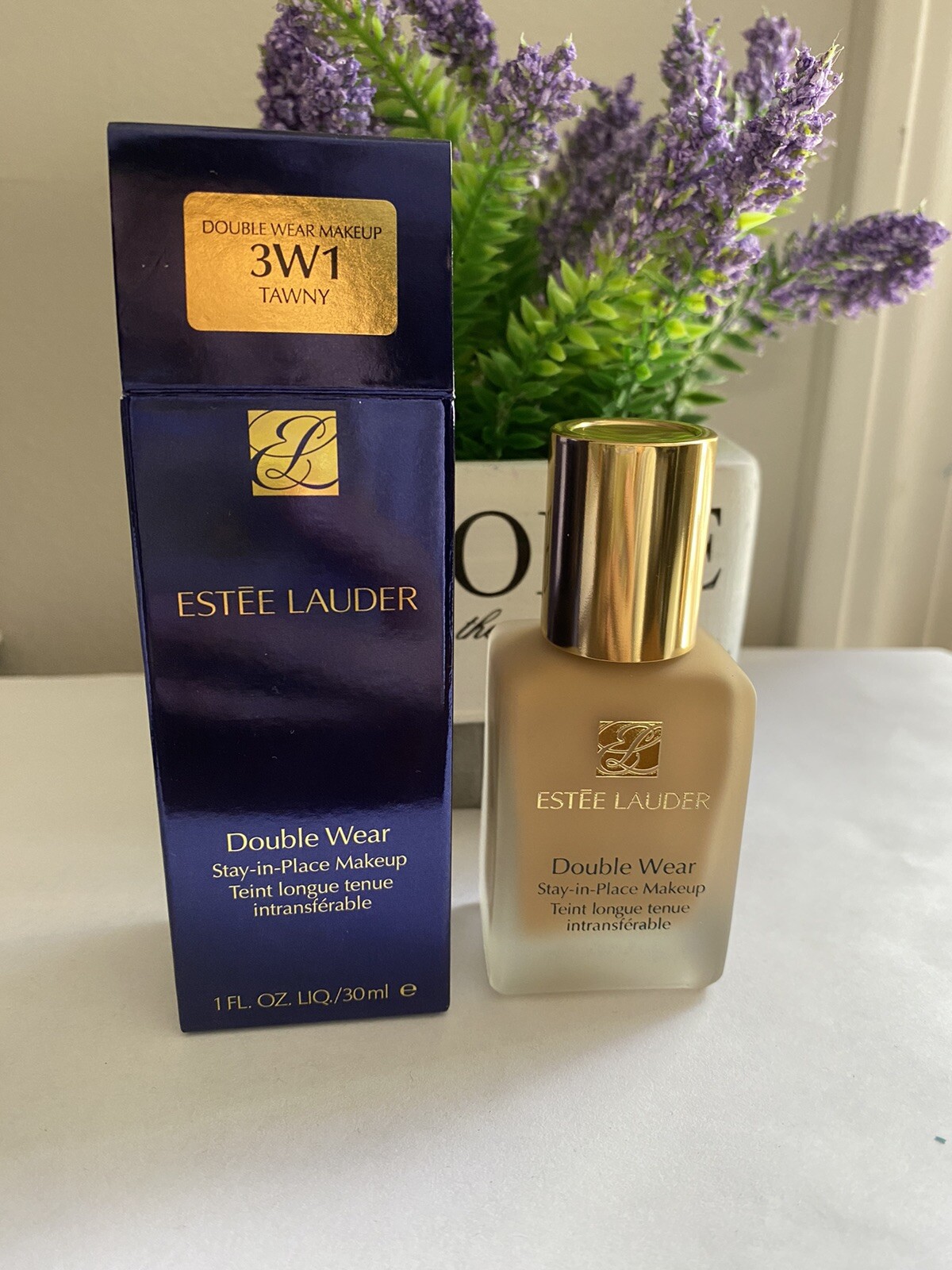 NIB Estée Lauder Double Wear STAY IN Foundation 3W1 Tawny