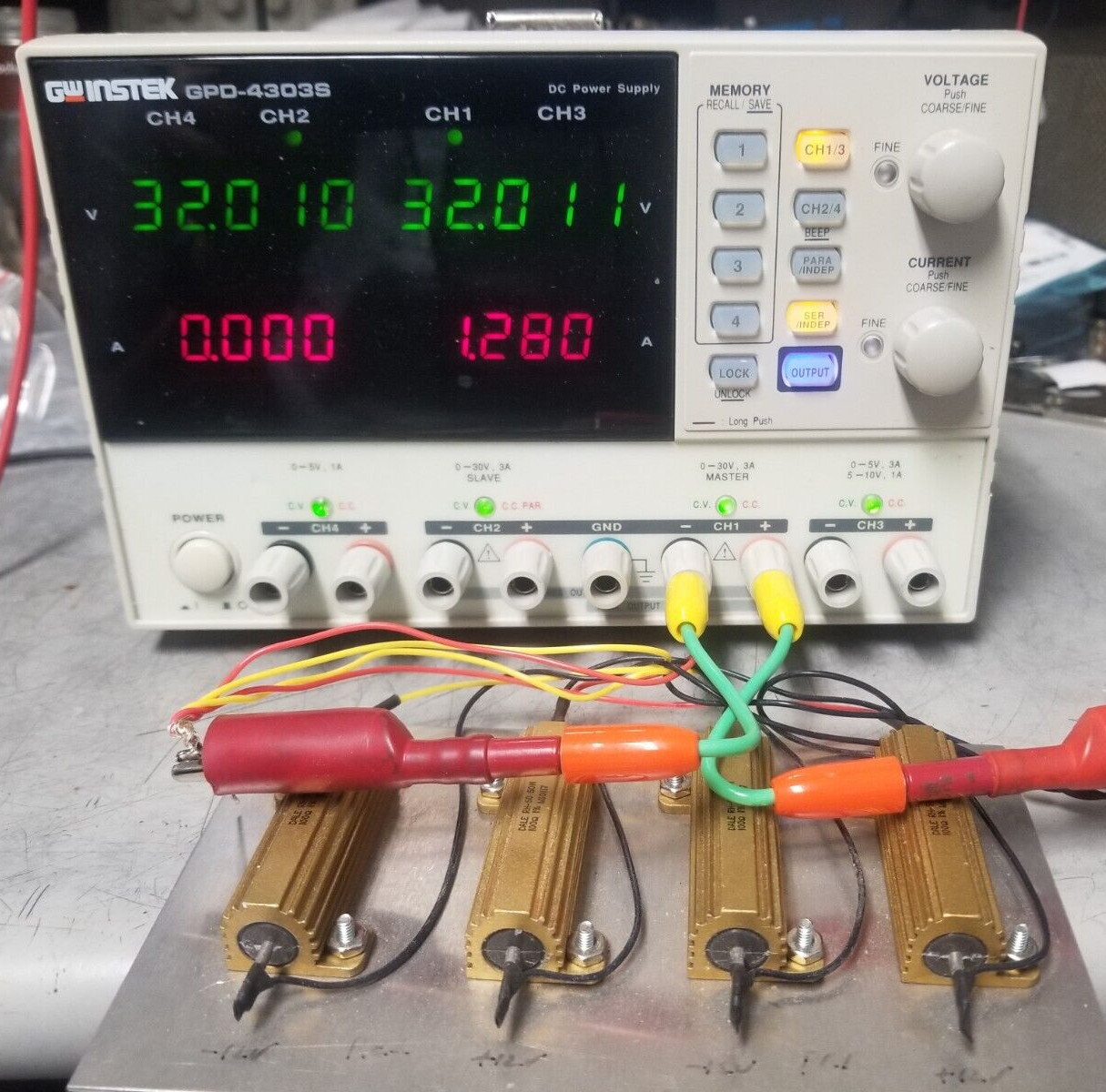 USB Programmable Benchtop Lab Power Supply 4 OUTPUT 30Vx2@3A or 60V@3A 10V & 5V