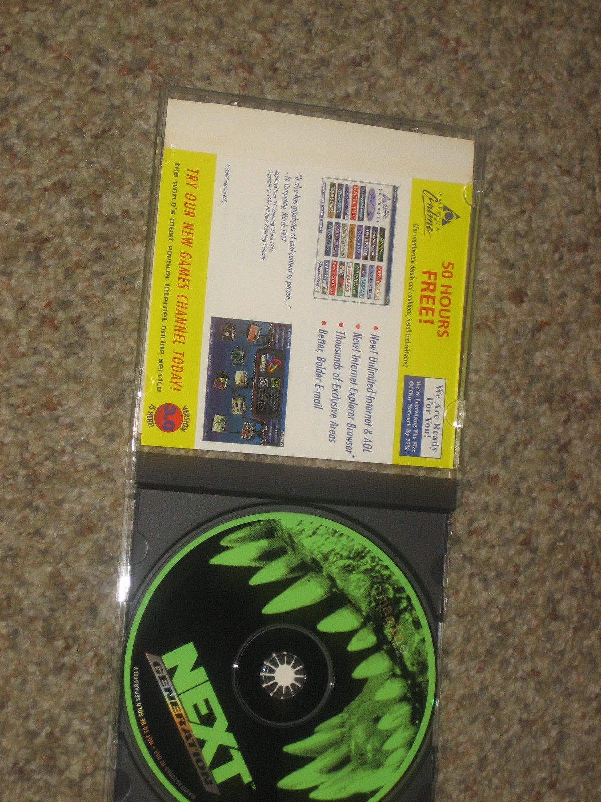 NEXT GENERATION AUG 1997 CD-ROM GAMING CDROM JURASSIC PARK, PAC-MAN, ECT.
