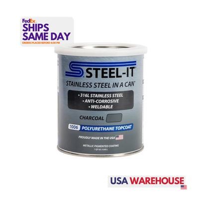 Steel-It STL1006Q, One Charcoal Polyurethane 1 Quart Performance Racing Parts