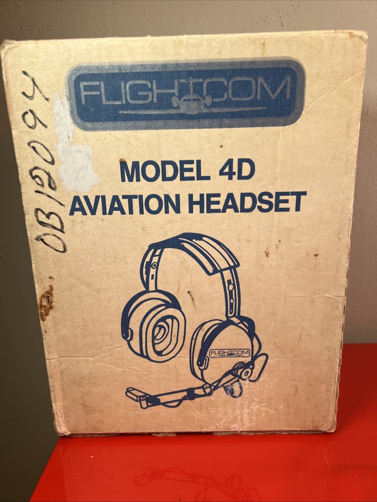 Flightcom Model 4D Aviation Headset w/ Box *Tested