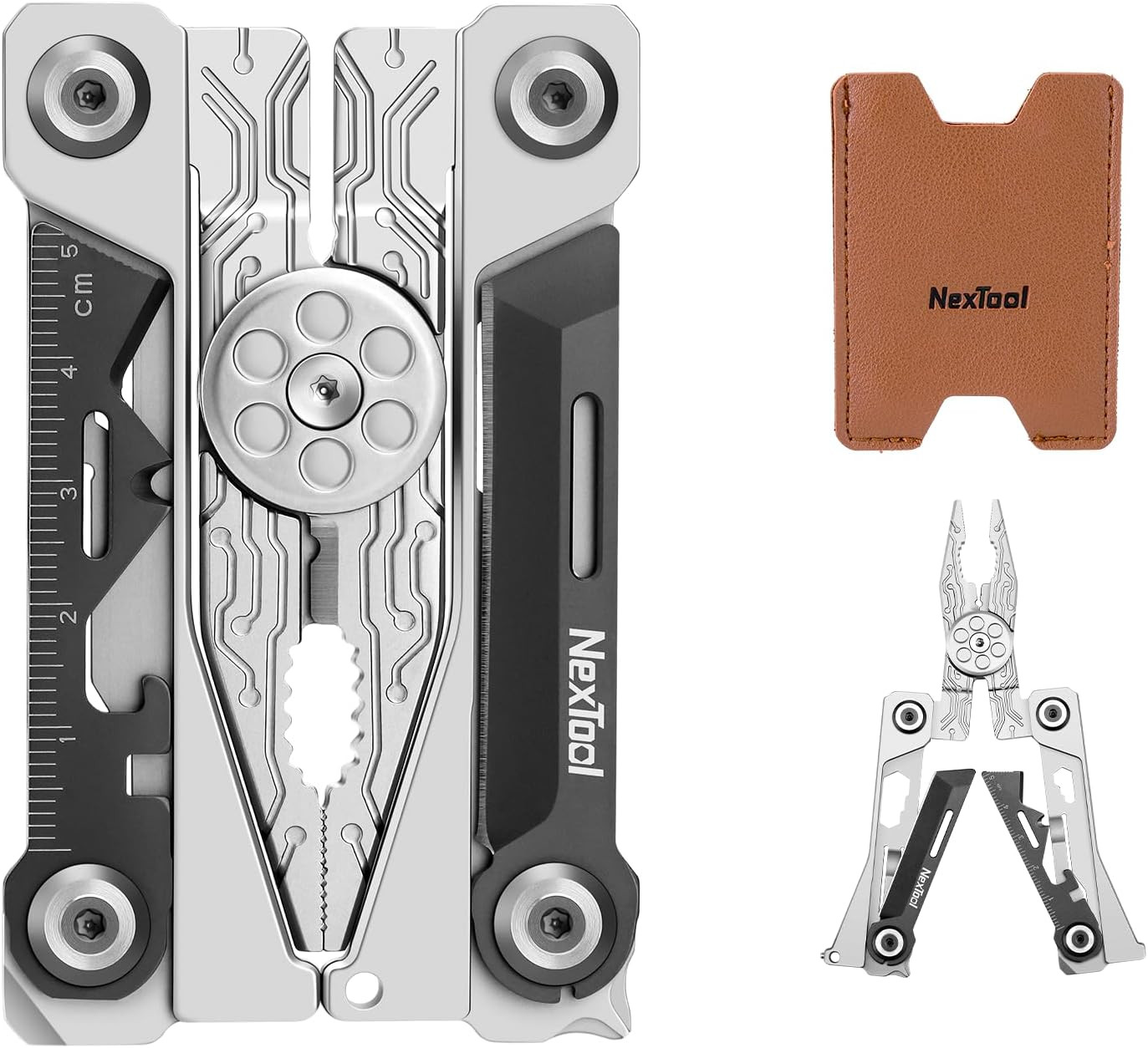 Credit Card Multitool, Silver Blade EDC Tool | 20-In-1 Wallet Tool, Stainless St