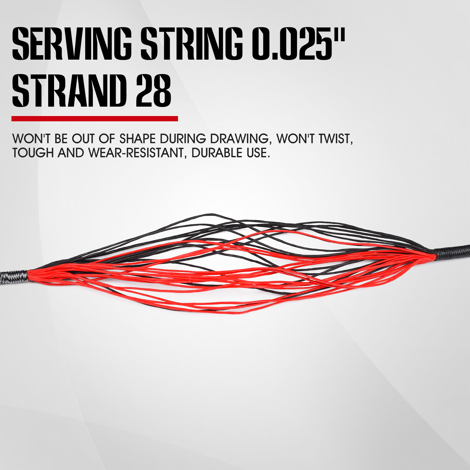 Red & Black 26.5" Replacement String for 175Lbs Barnett Mag Cat Jaguar Crossbow