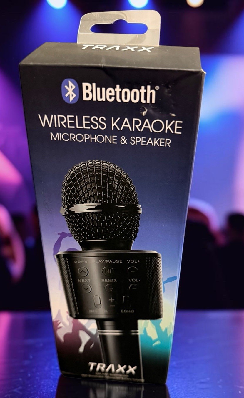 Bluetooth Wireless Karaoke Microphone and Speaker Traxx Unopened Box