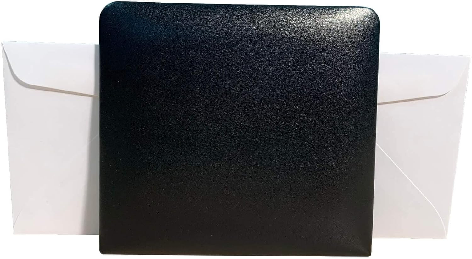 Classic Black Leather Letter Holder
