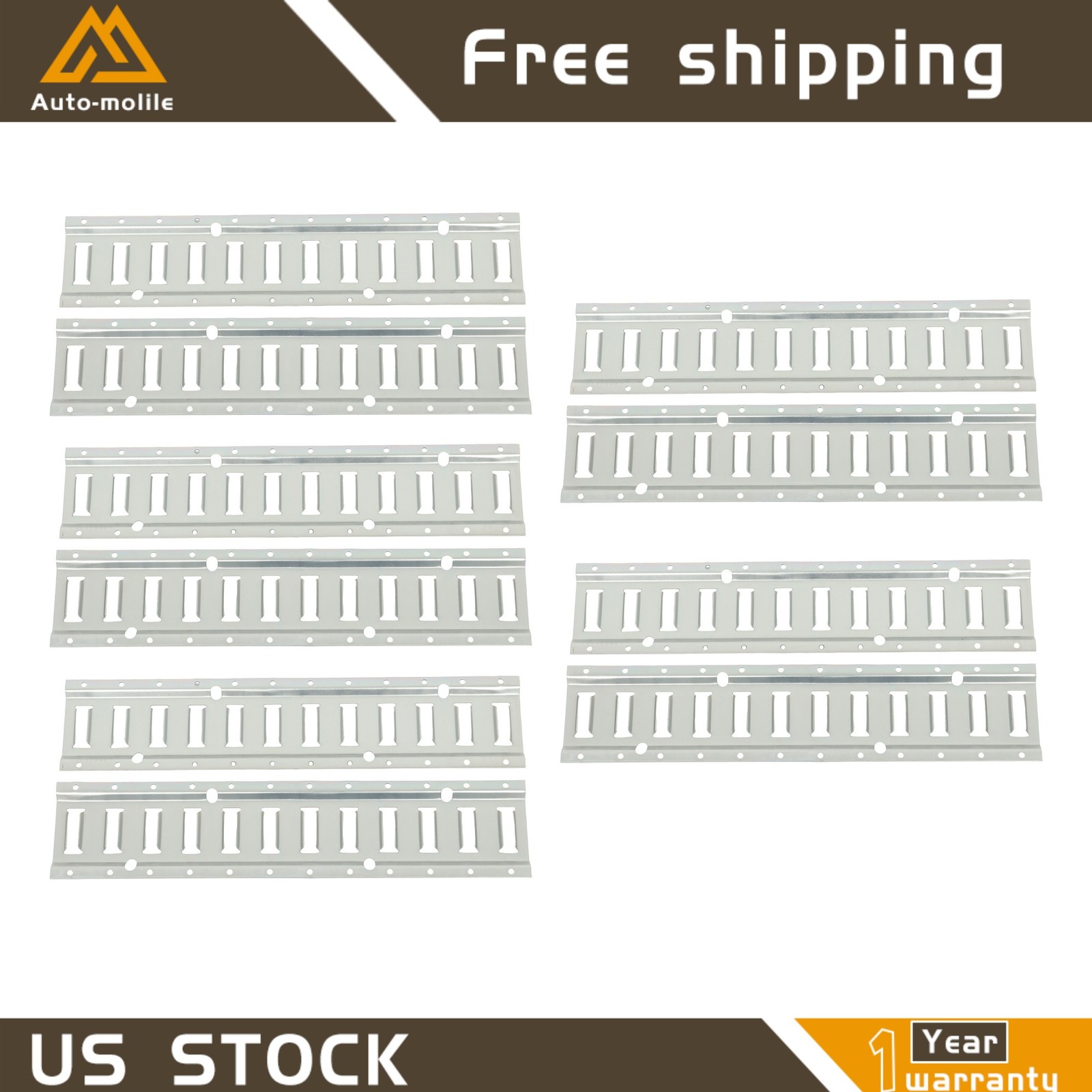 For Van Truck High Quality Durable 10 Pack 2' E Track Tie Down Enclosed Trailer