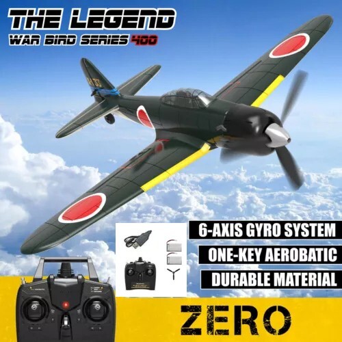US VOLANTEX 2.4G 4CH WWII A6M Zero Fighter RC Plane Remote Control Stunt RTF Toy