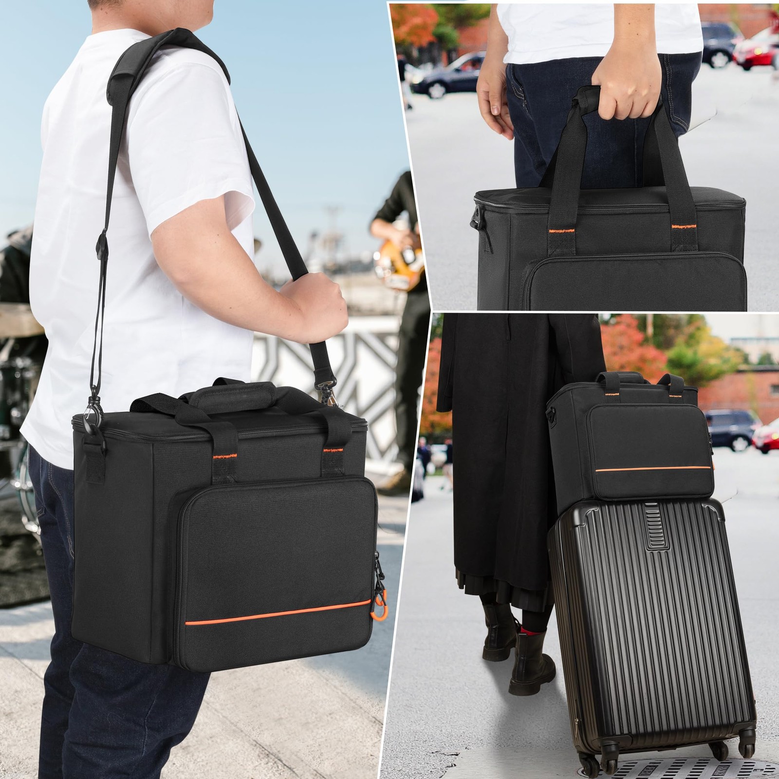 Wireless Microphone Case 9 Slots Carrying Case for Handheld Mic System Patent