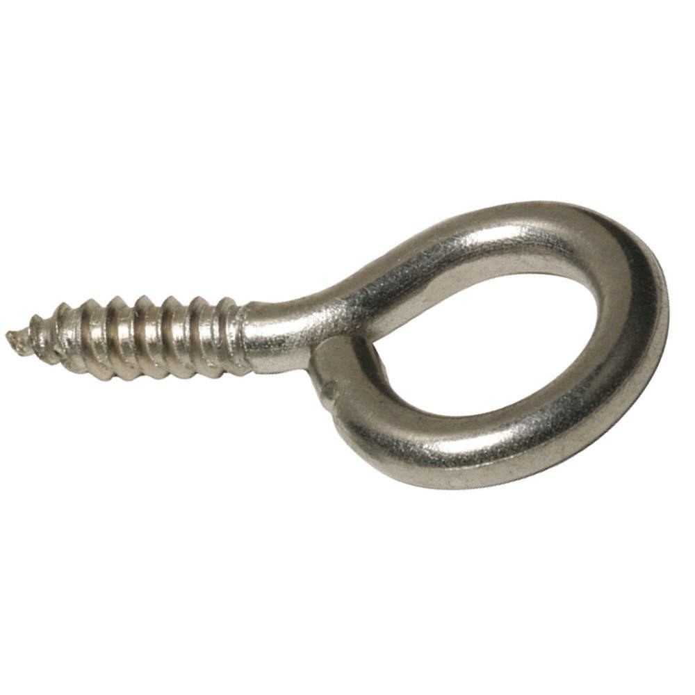 BIRD BARRIER ni-se20 Screw Eye,1/2 in W,1 1/2 in H,PK20 436G63