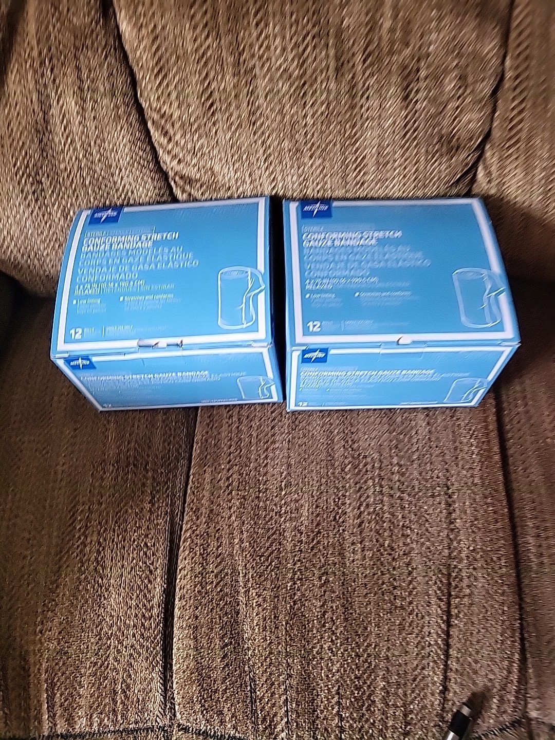 2 Boxes Medline NON25498  Conforming Stretch Gauze Bandages 4" x 75" 12/Bx
