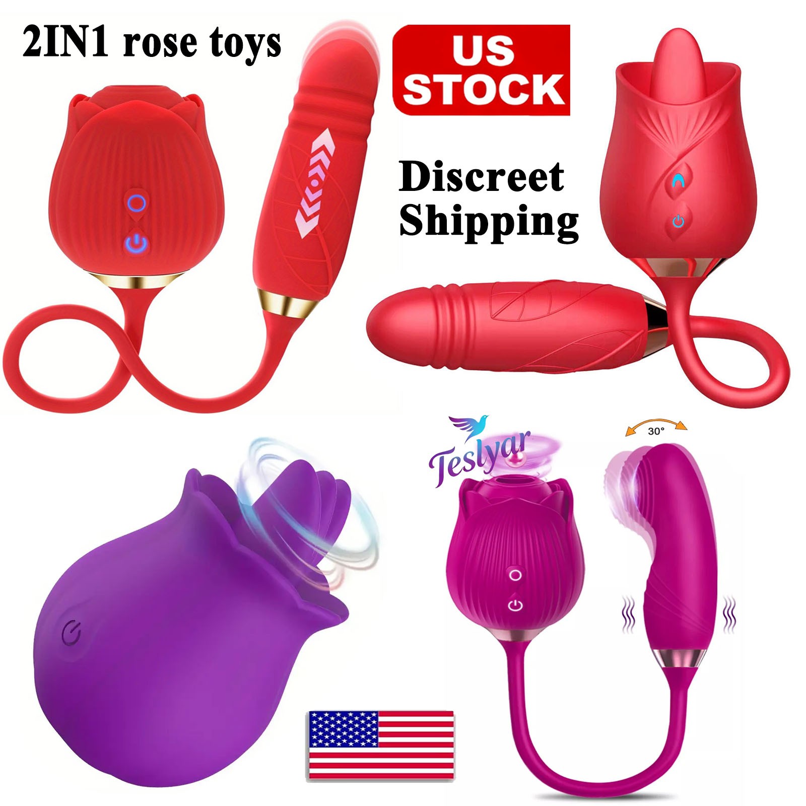 2026 Red New Gifts for Women 10 Modes Tools Waterproof Color Red Toys Silicone