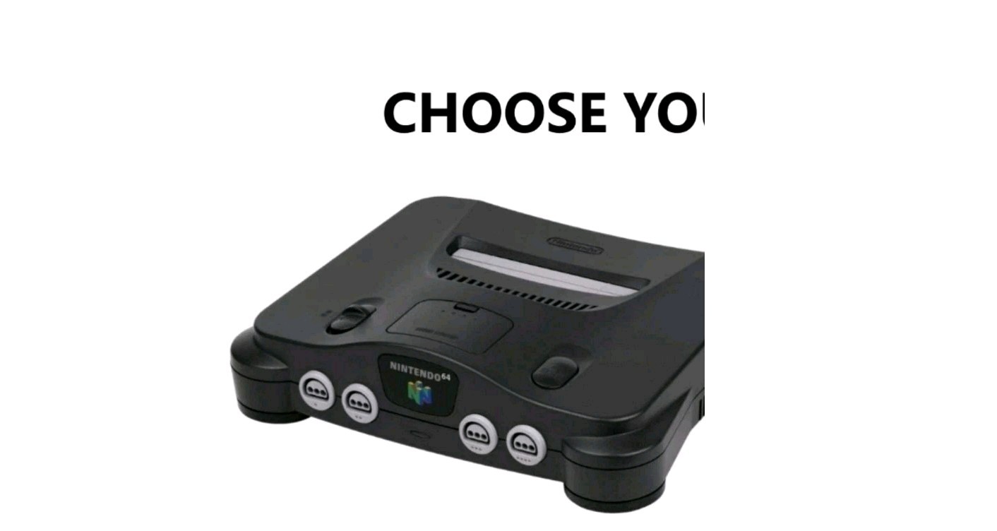 Nintendo Nintendo 64  Console Body Only Black/Gray (NUS-001) No Chords