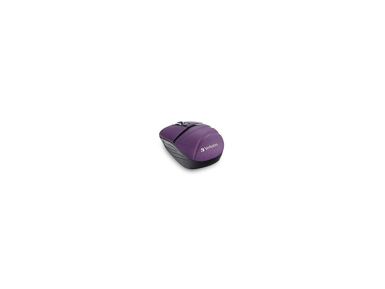 Verbatim Wireless Mini Travel Mouse, Commuter Series - Purple