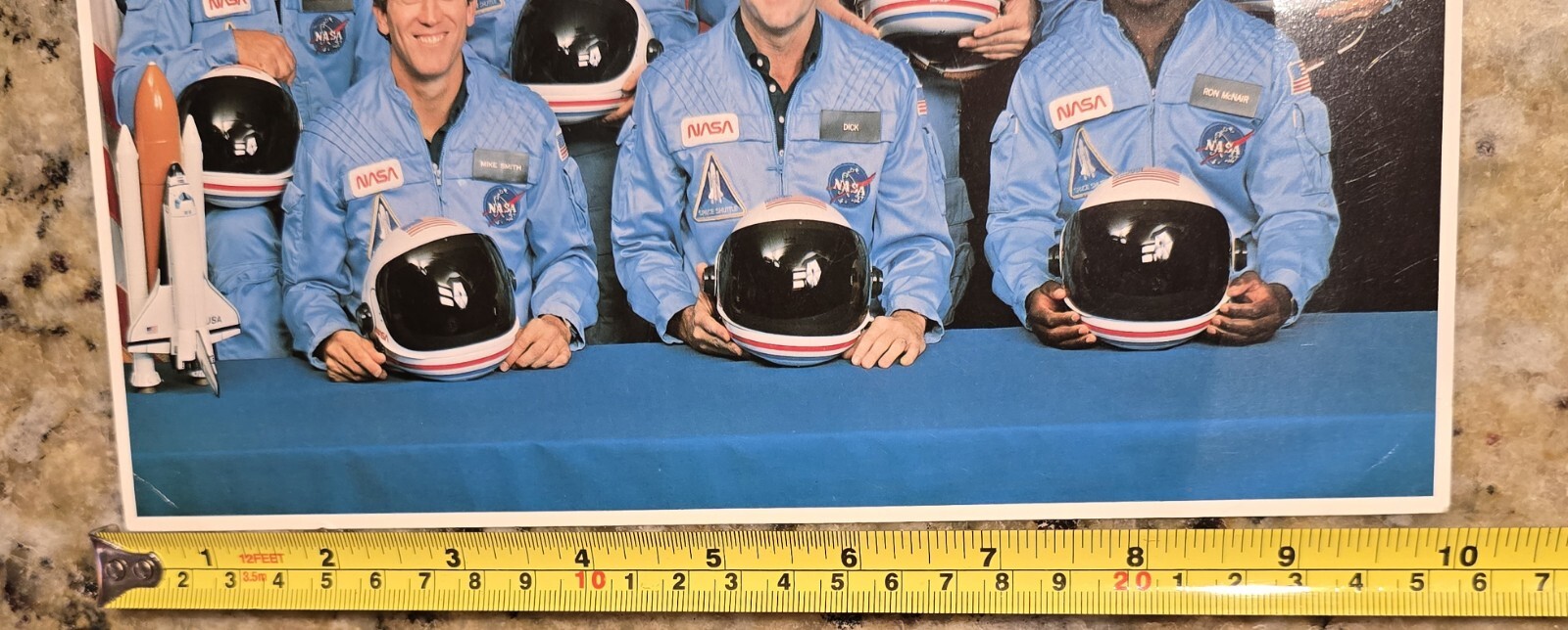3 - NASA Crew Of Space, Shuttle Launch Challenger Photo 8x10 Mission 51-L USAFA