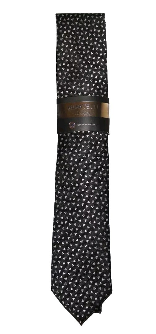 Alfani Men's Pelican Slim Tie Black Necktie One Size NWT