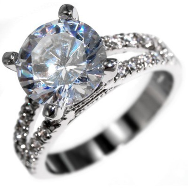 4.85CTW HUGH BRILLIANT CUT STONE - WEDDING ENGAGEMENT RING size 5,6,9,10