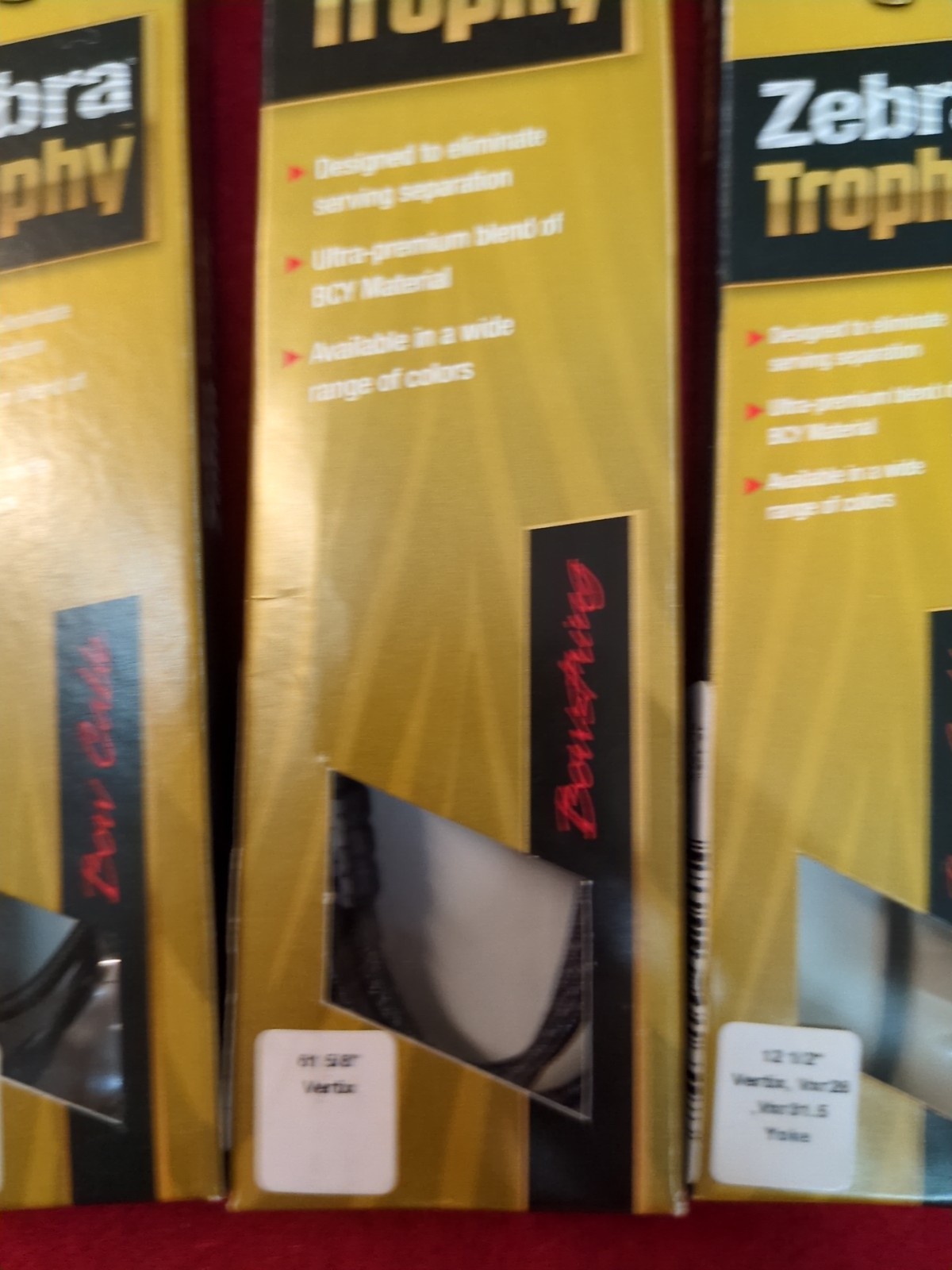 Zebra Trophy Complete String/Cable Set Vertix