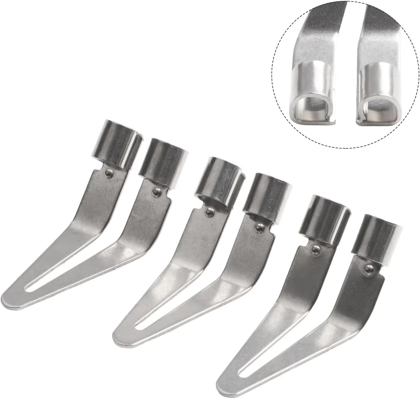 6 Pack Plastic Welder Smoothing Tip Head Plastic Welding Tips Scrapper for Plast