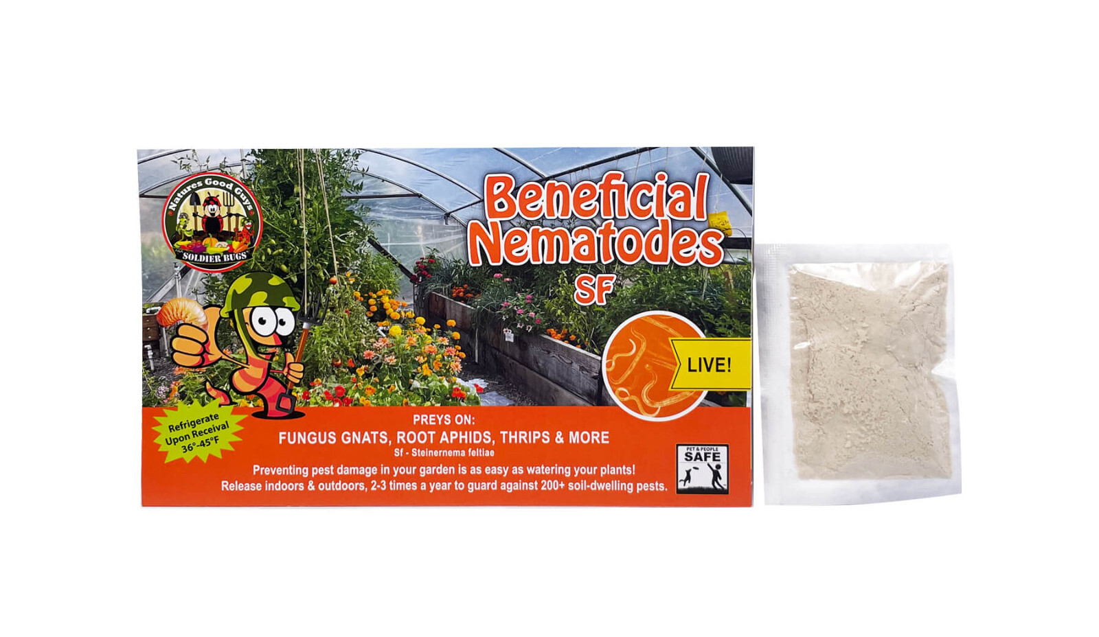 10 Million Beneficial Nematodes SF - Targets Fungus Gnats, Root Aphids & More